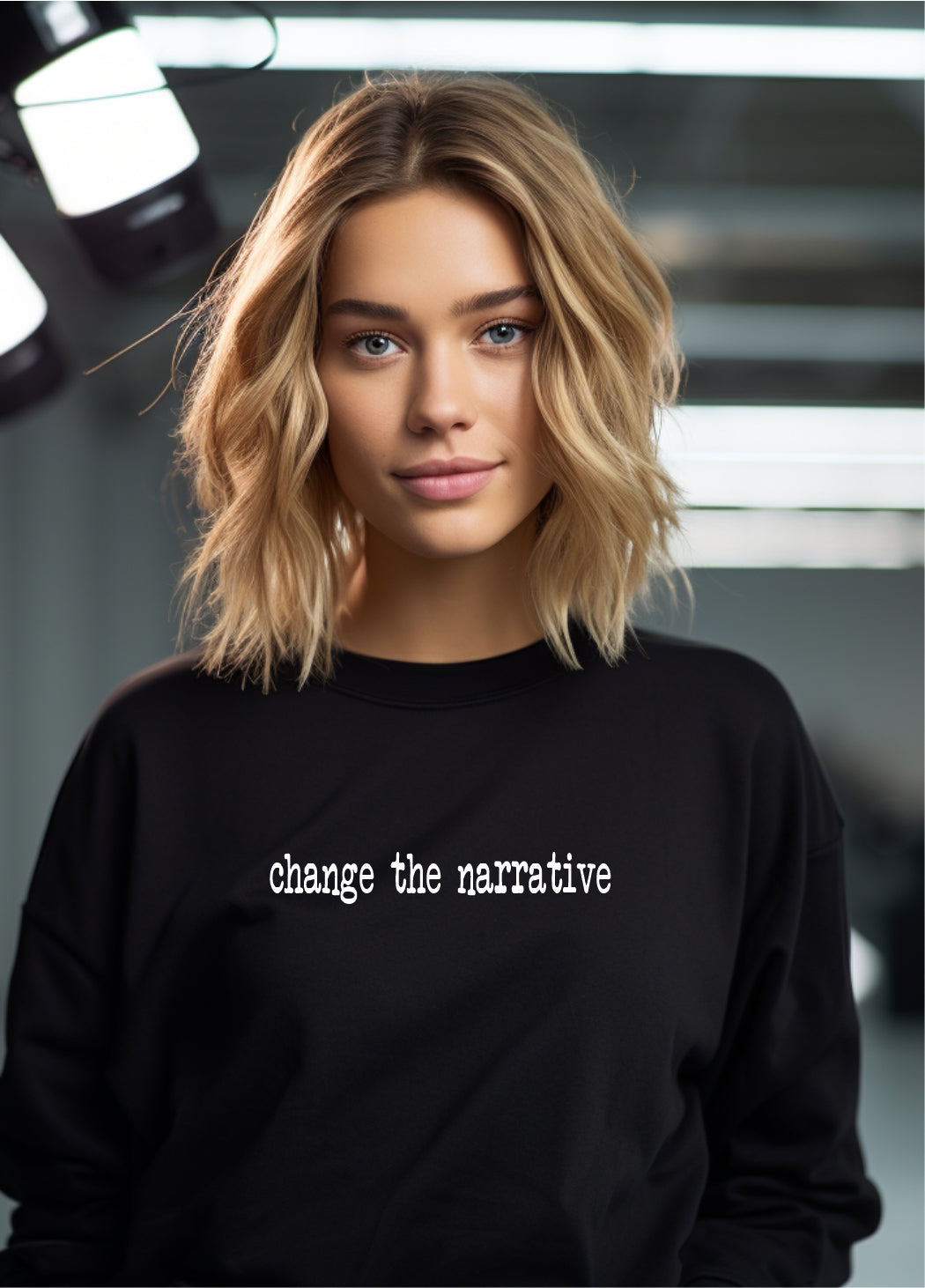 Rebranded "change the narrative" Crewneck Sweatshirt