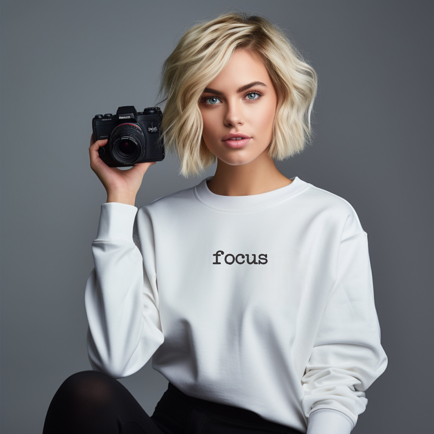 Rebranded "focus" Premium Crewneck Sweatshirt