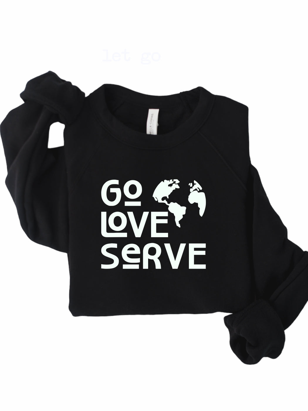 Rebranded "go love serve" Premium Crewneck Sweatshirt