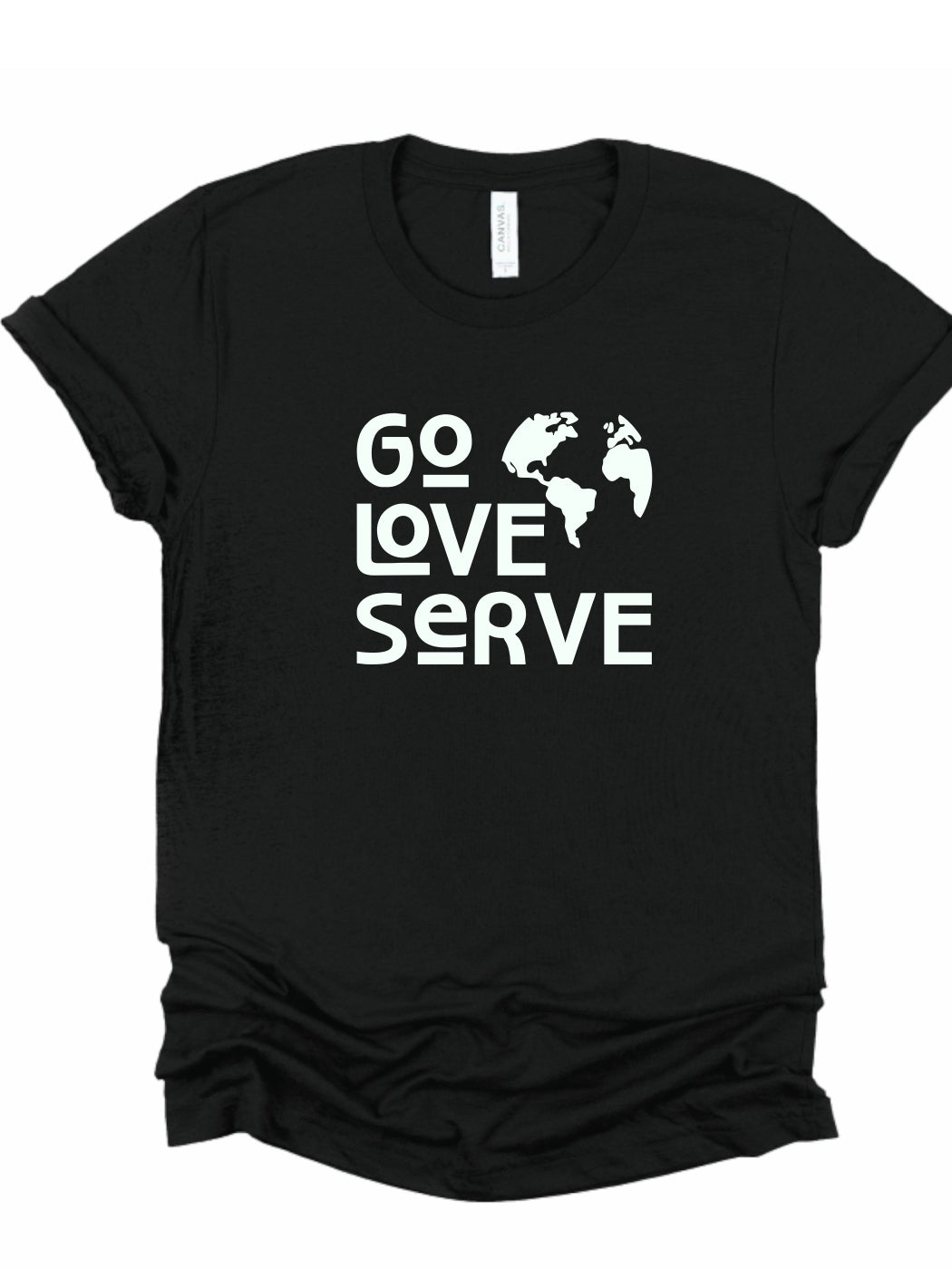 Rebranded "go love serve" crewneck Graphic Tee