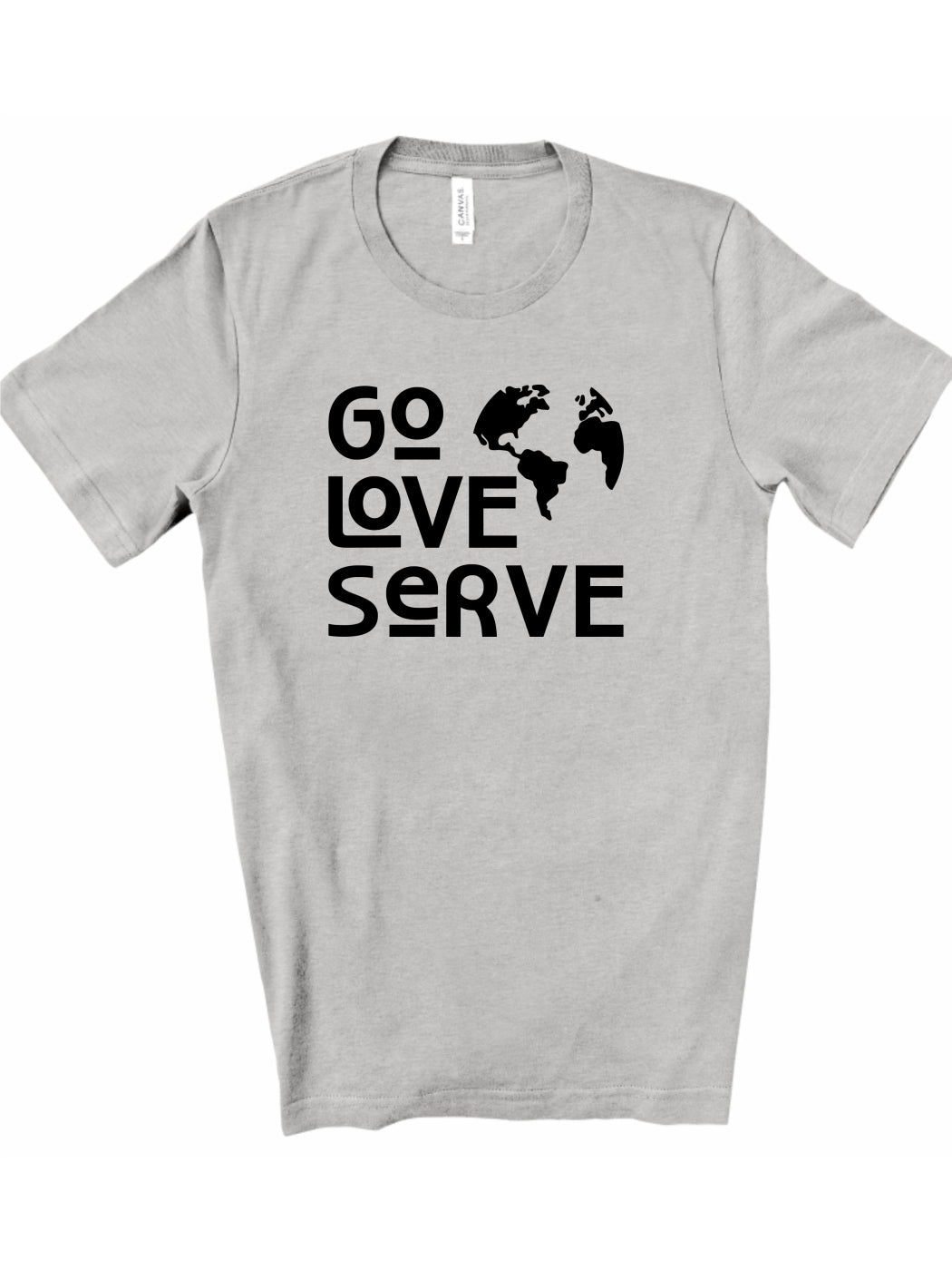 Rebranded "go love serve" crewneck Graphic Tee