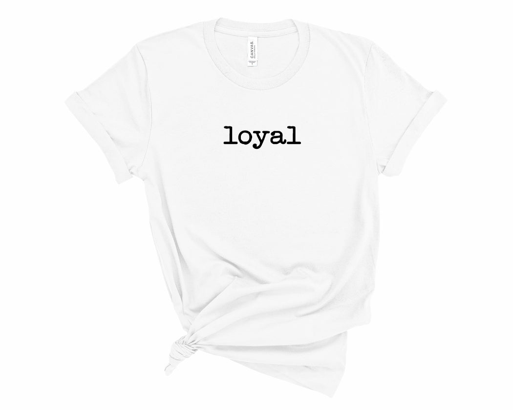 Rebranded "loyal" Crewneck Graphic Tee