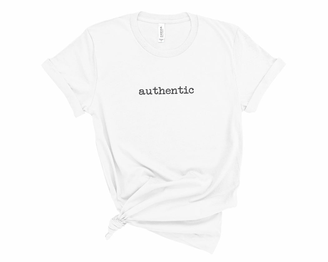 Rebranded "authentic" crewneck Graphic Tee