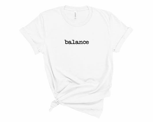 Rebranded "balance" Crew Neck Tee