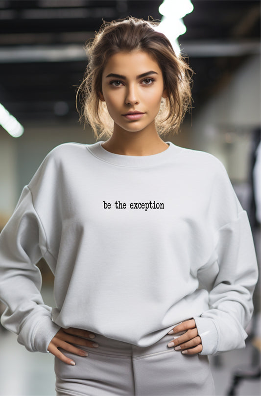 Rebranded "be the exception" Premium Crewneck Sweatshirt