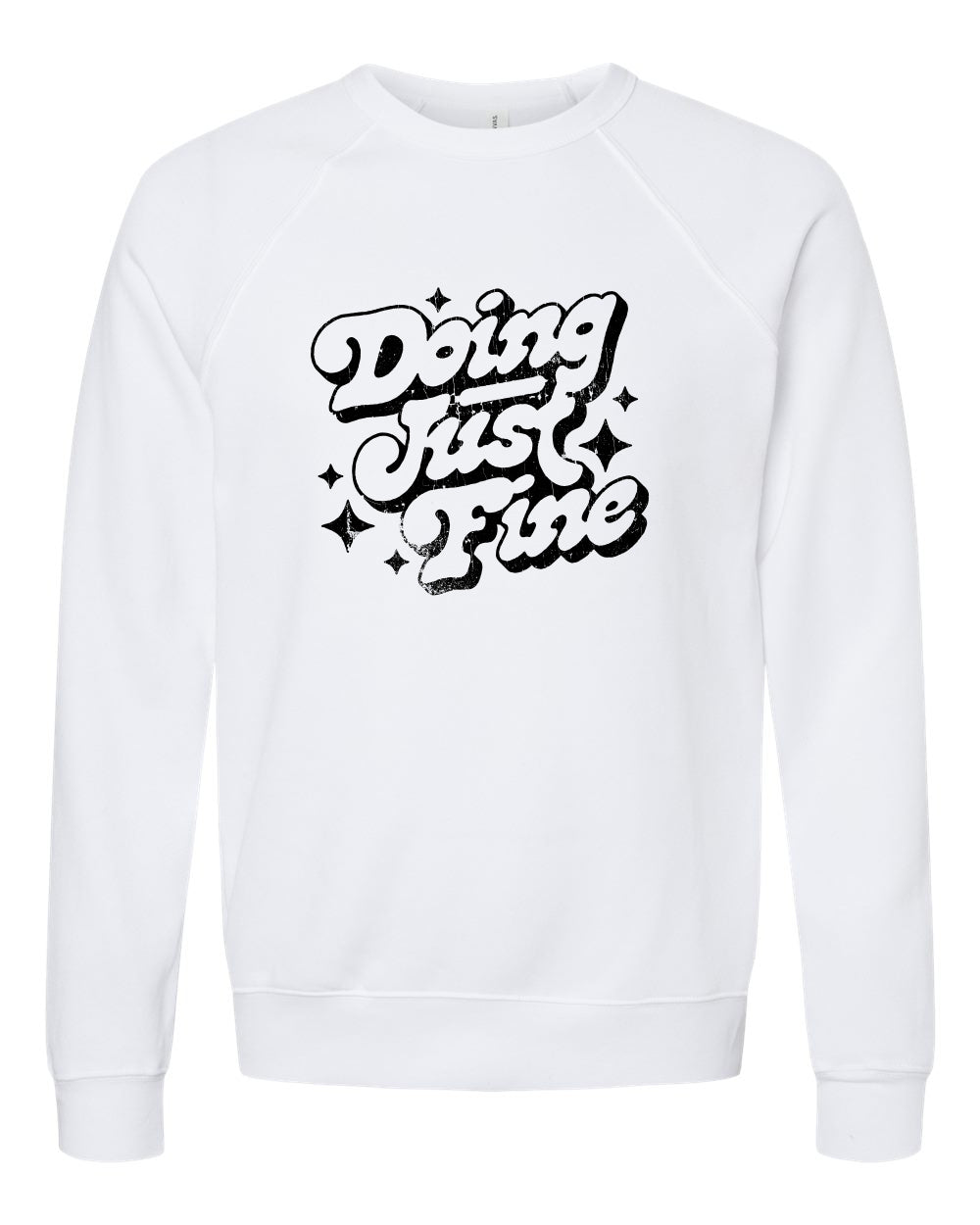 Rebranded "doing just fine" Premium Crewneck Sweatshirt