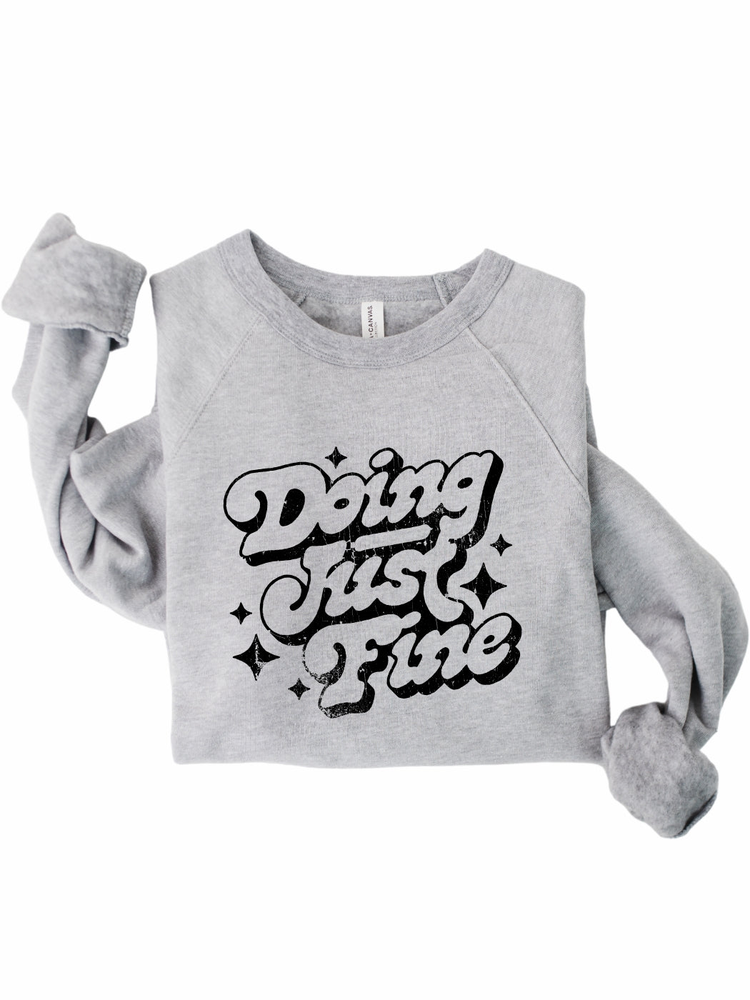 Rebranded "doing just fine" Premium Crewneck Sweatshirt