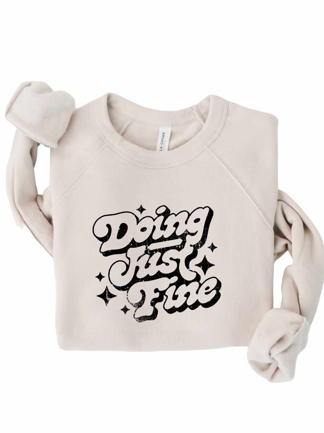 Rebranded "doing just fine" Premium Crewneck Sweatshirt