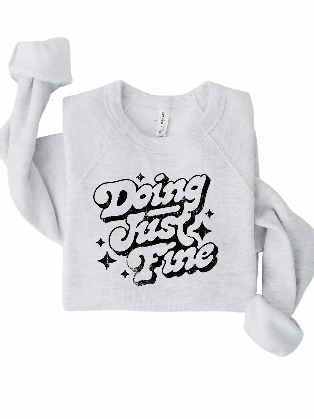 Rebranded "doing just fine" Premium Crewneck Sweatshirt