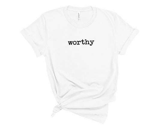 Rebranded "worthy" Crew Neck Tee